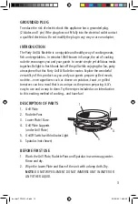 Предварительный просмотр 3 страницы Salton TPG315 Instruction Booklet