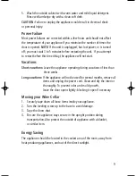 Preview for 9 page of Salton WC-2012 Instruction Booklet