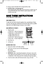 Preview for 3 page of Salton WC-2031 Instruction Booklet