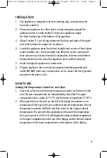 Preview for 4 page of Salton WC-2031 Instruction Booklet