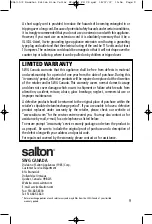 Preview for 9 page of Salton WC-2031 Instruction Booklet