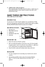 Preview for 3 page of Salton WC-2070 Instruction Booklet