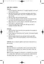 Preview for 6 page of Salton WC-2070 Instruction Booklet