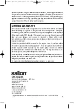 Preview for 9 page of Salton WC-2070 Instruction Booklet