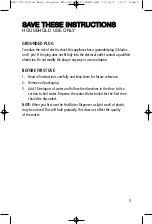 Preview for 3 page of Salton WD-1044 Instruction Booklet