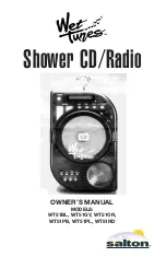 Salton Wet Tunes WT51PL Owner'S Manual preview