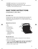 Preview for 3 page of Salton WM1075 Instruction Booklet