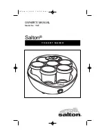 Salton YM7 Owner'S Manual preview