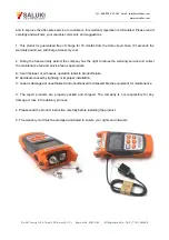 Предварительный просмотр 5 страницы Saluki SK400 User Manual