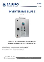 Preview for 1 page of SALUPO IRIS BLUE 2 Instruction And Installation Manual