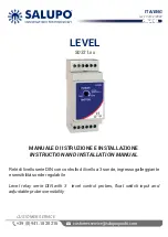 SALUPO LEVEL Series Instruction And Installation Manual preview