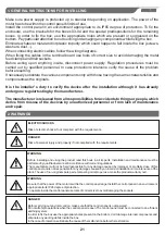 Preview for 21 page of SALUPO MULTIPLUS 3 Instruction And Installation Manual