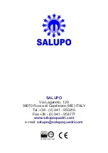 Предварительный просмотр 20 страницы SALUPO SA697.01/SD Instruction And Installation Manual