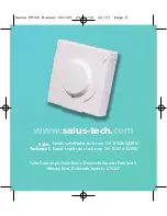 Предварительный просмотр 8 страницы Salus FT100 Instruction Manual