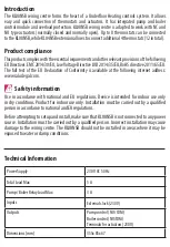 Preview for 3 page of Salus KL08NSB User Manual