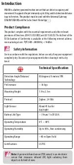 Preview for 2 page of Salus MS600 User Manual