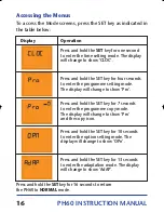 Preview for 16 page of Salus PH60 Instruction Manual