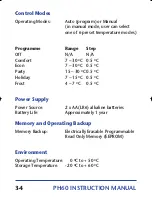 Preview for 34 page of Salus PH60 Instruction Manual