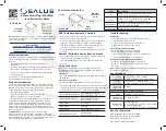 Preview for 1 page of Salus SC428ZW Installation & User Manual