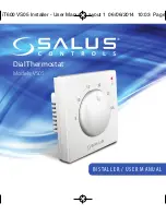 Salus VS05 Installer'S/User'S Manual preview