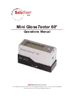 Salutron Mini GlossTector 60 Operation Manual предпросмотр