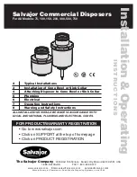 Preview for 1 page of Salvajor 75 Installation & Operating Instructions Manual