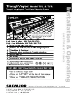 Salvajor TroughVeyor TVL Series Installation & Operating Instructions Manual preview