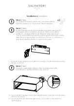 Предварительный просмотр 7 страницы Salvatori Ciane Modular drawer Manual