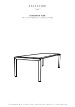 Preview for 1 page of Salvatori DESIGN FOR SOUL DINING TABLE Manual