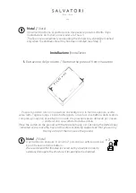 Preview for 7 page of Salvatori FILO 3 | 100 Manual