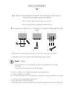 Предварительный просмотр 8 страницы Salvatori FLAMINGO Manual