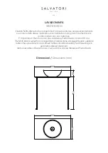 Preview for 2 page of Salvatori NINFA BASIN Quick Start Manual