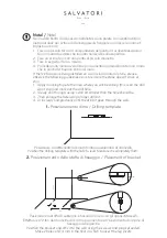 Preview for 4 page of Salvatori NINFA BASIN Quick Start Manual