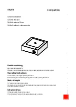 Salvis Compactline 887228 Operating Instructions Manual preview