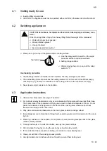 Preview for 19 page of Salvis Compactline 887228 Operating Instructions Manual