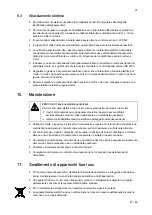 Preview for 47 page of Salvis Compactline NC300100 Operating Instructions Manual