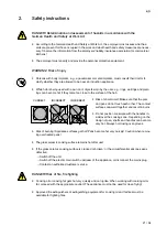 Preview for 21 page of Salvis Compactline NC350100 Operating Instructions Manual