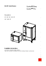 Preview for 1 page of Salvis Cucina Evo Easy Series Installation Instructions Manual