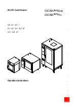 Salvis CucinaEVO 1011QT Operation Instructions Manual preview