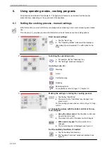 Preview for 22 page of Salvis CucinaEVO 1011QT Operation Instructions Manual