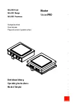 Salvis Master MA602100 Operating Instructions Manual preview