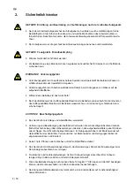 Preview for 6 page of Salvis PL880978 Operating Instructions Manual