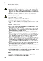 Preview for 6 page of Salvis ProfiLine PL881035 Operating Instructions Manual