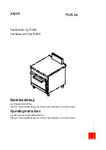 Preview for 1 page of Salvis ProfiLine PLGGH Series Operating Instructions Manual