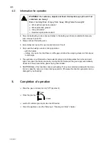 Preview for 30 page of Salvis ProfiLine PLGGH Series Operating Instructions Manual