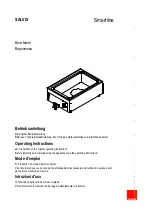 Preview for 1 page of Salvis Smartline ABM1 BI371854 Operating Instructions Manual