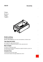 Preview for 1 page of Salvis Smartline AFR1 BI371840 Operating Instructions Manual