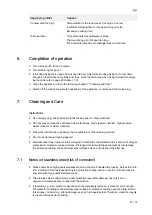 Preview for 27 page of Salvis Smartline AFR1 BI371840 Operating Instructions Manual