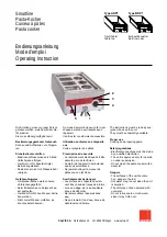 Preview for 1 page of Salvis Smartline AKP1 Operating Instruction