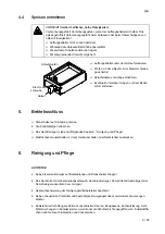 Preview for 9 page of Salvis Smartline BI371806 Operating Instructions Manual